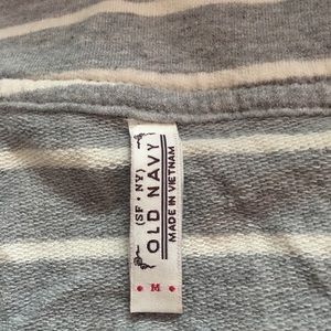 Old Navy Tops - Old Navy grey and white strips top size M Old Navy Tops - Old Navy grey and white strips top size M